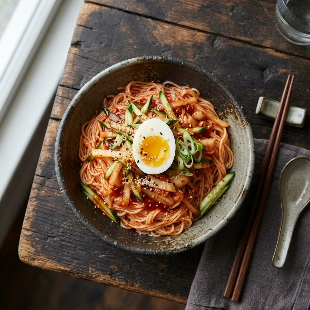 Bibim-guksu (Spicy Mixed Noodles)