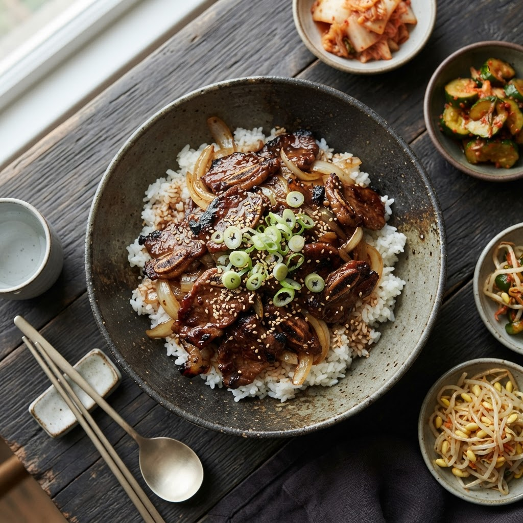 Galbi Deopbap (Short Rib Rice Bowl)
