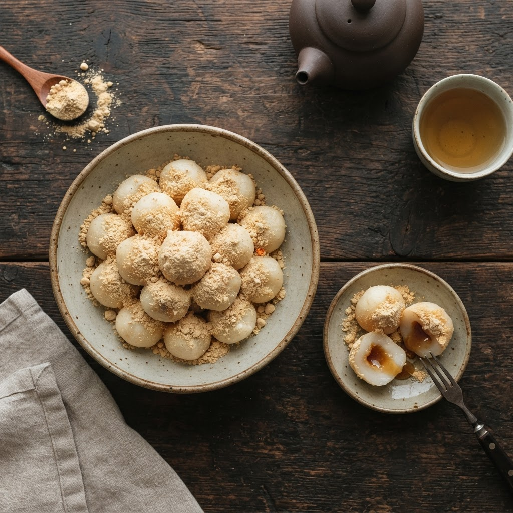 Kkultteok (Honey-filled Rice Cake)