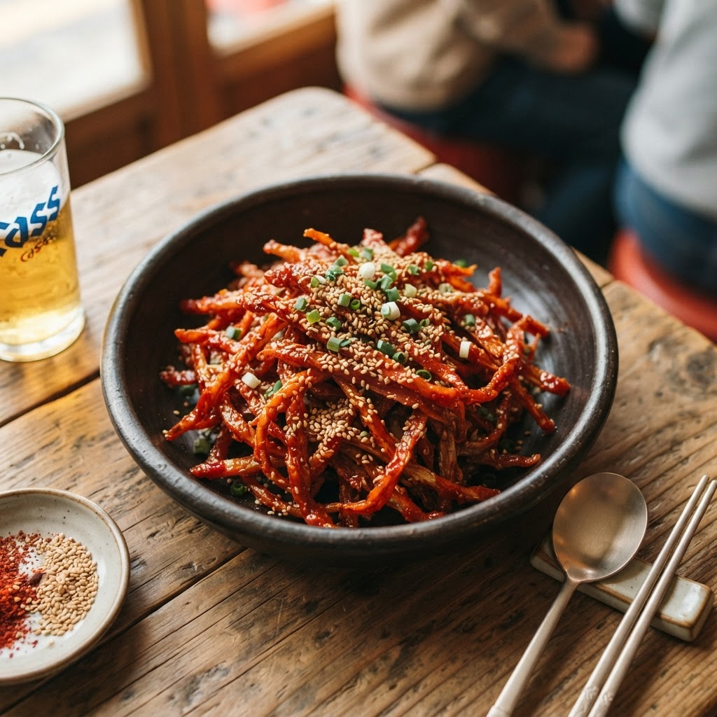 Myeongtaepo-muchim (Spicy Dried Pollack)