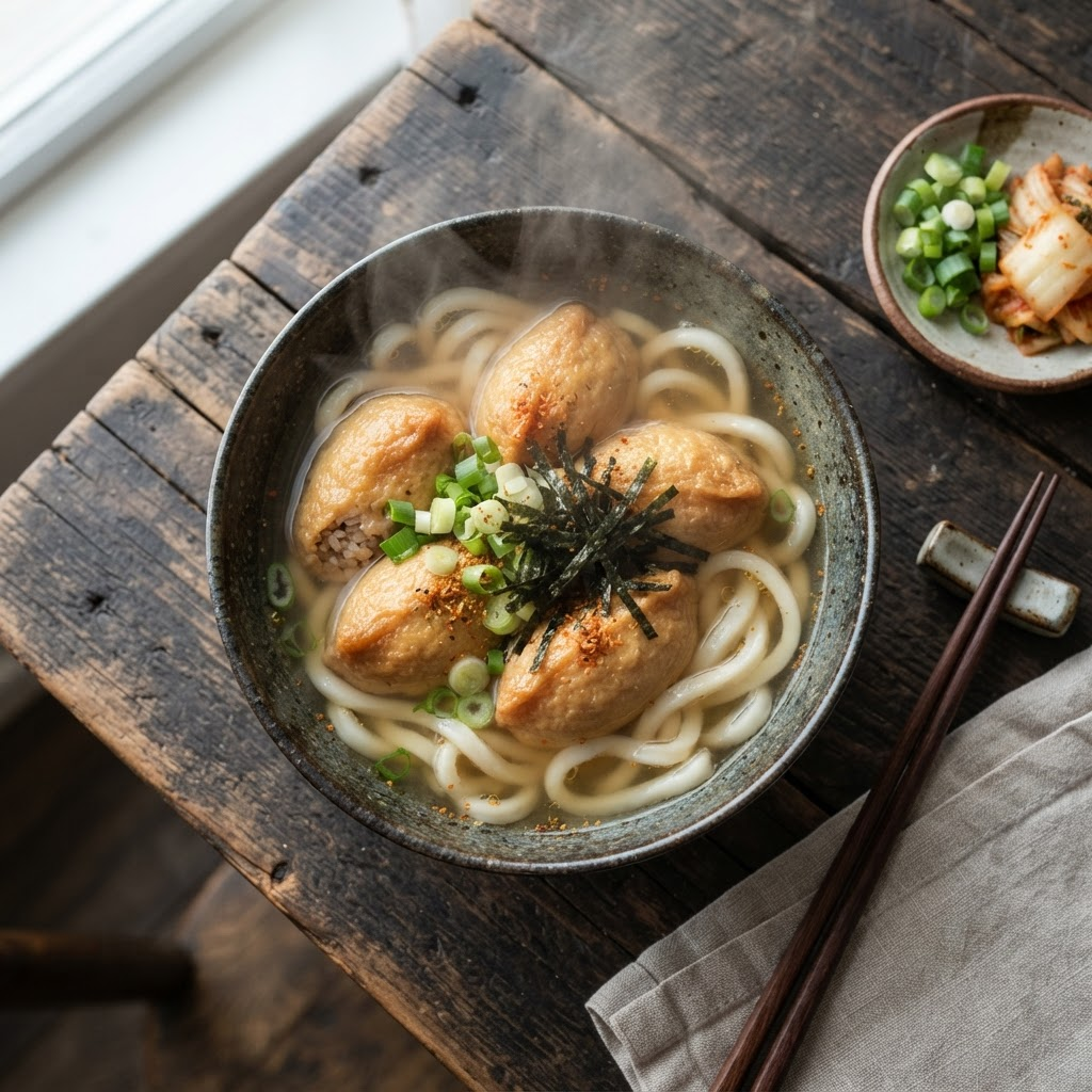 Yubu Udon (Fried Tofu Udon)