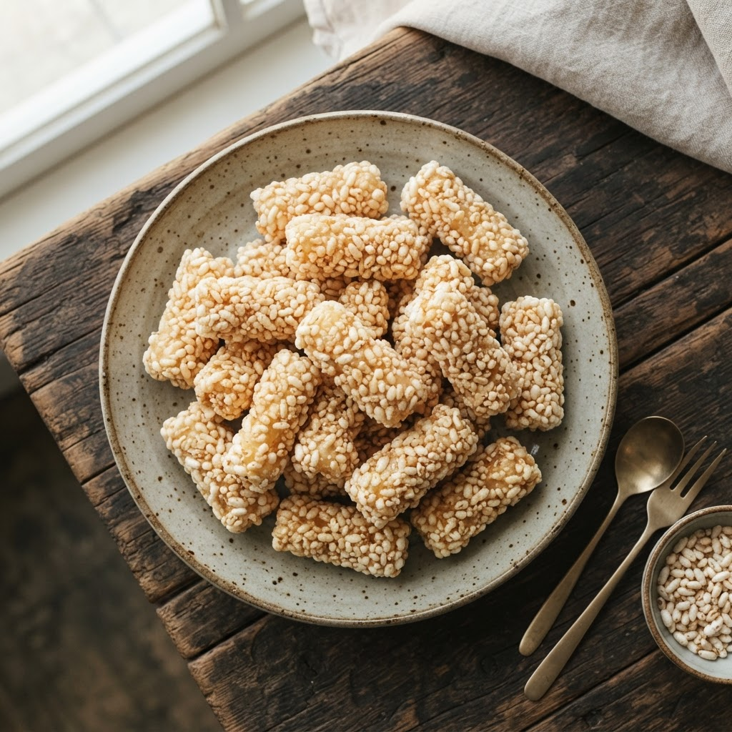 Yugwa (Puffed Rice Cracker)